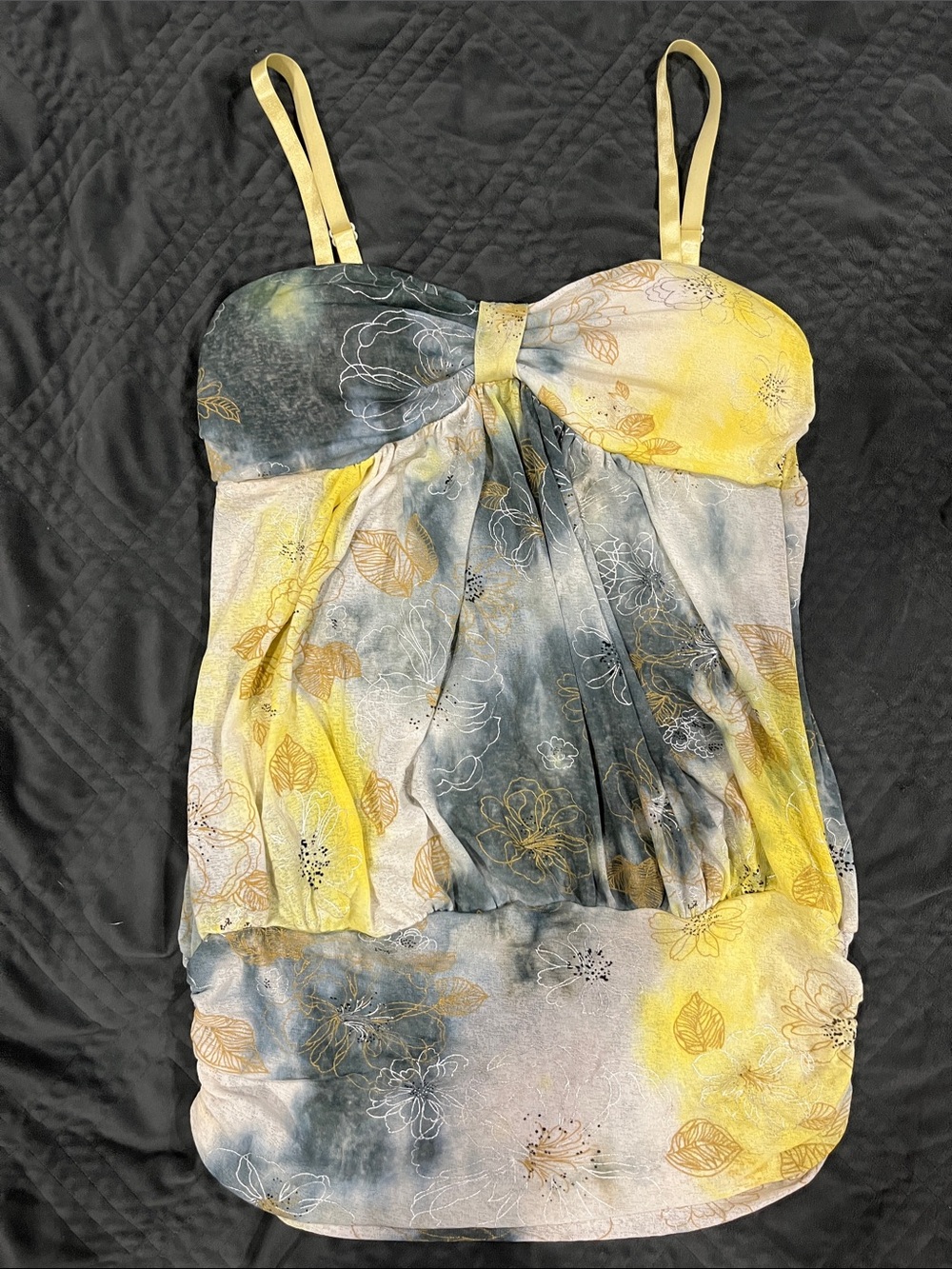 Yellow vintage fairy bubble top